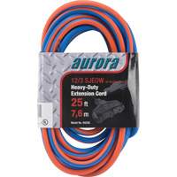 All-Weather TPE-Rubber Extension Cord with Light Indicator, SJEOW, 12/3 AWG, 15 A, 3 Outlet(s), 25' XH238 | King Materials Handling