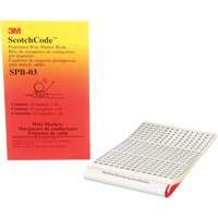 ScotchCode™ Pre-Printed Wire Marker Book XH305 | King Materials Handling