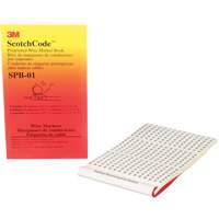 ScotchCode™ Pre-Printed Wire Marker Book XH306 | King Materials Handling