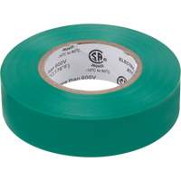 Electrical Tape, 19 mm (3/4") x 18 M (60'), Green, 7 mils XH384 | King Materials Handling