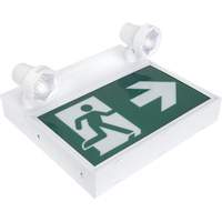 Running Man Sign with Security Lights, LED, Battery Operated/Hardwired, 12-1/10" L x 11" W, Pictogram XI790 | King Materials Handling