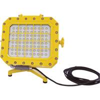 Explosion Proof Floodlight with Floor Stand, LED, 40 W, 5600 Lumens, Aluminum Housing XJ043 | King Materials Handling