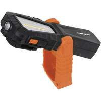 Rechargeable COB Work Light with Magnetic Pivot Base, LED, 240 Lumens, Plastic Housing XJ168 | King Materials Handling