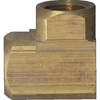 Raccord de tuyau extrudé en coude 90°, FPT, Laiton, 1/8" YA811 | King Materials Handling