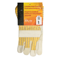 Fitters Patch Palm Gloves, Large, Grain Cowhide Palm, Cotton Inner Lining YC386R | King Materials Handling
